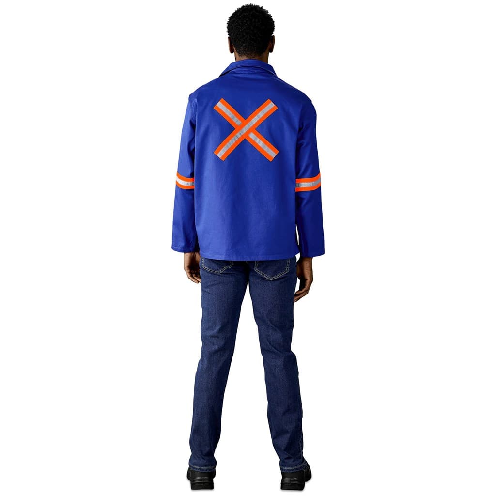 Artisan Premium 100% Cotton Jacket – Reflective Arms & Back – Orange Tape thumbnail 3