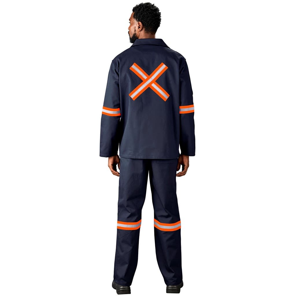 Artisan Premium 100% Cotton Jacket – Reflective Arms & Back – Orange Tape thumbnail 7