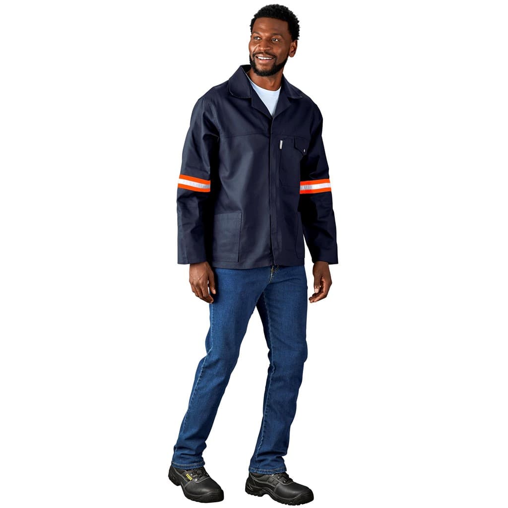 Artisan Premium 100% Cotton Jacket – Reflective Arms & Back – Orange Tape thumbnail 8