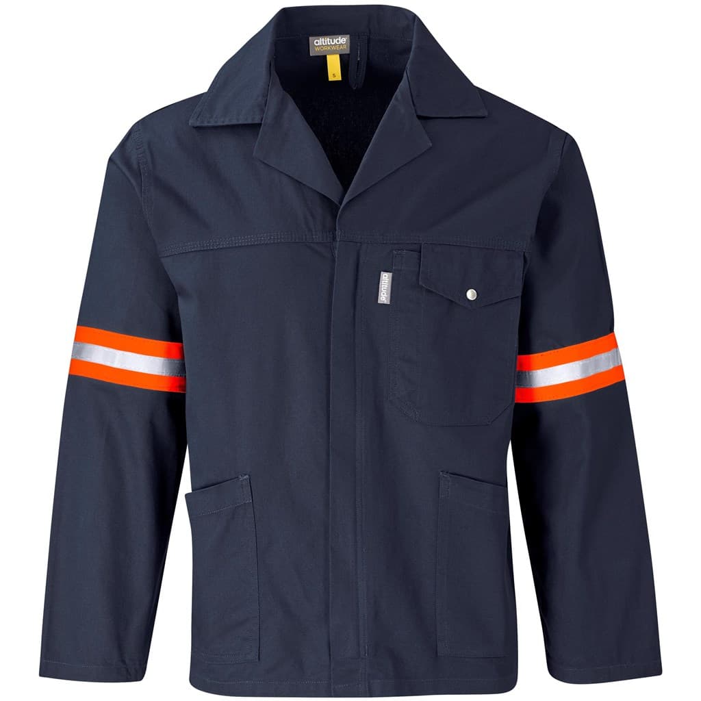 Artisan Premium 100% Cotton Jacket – Reflective Arms & Back – Orange Tape thumbnail 13
