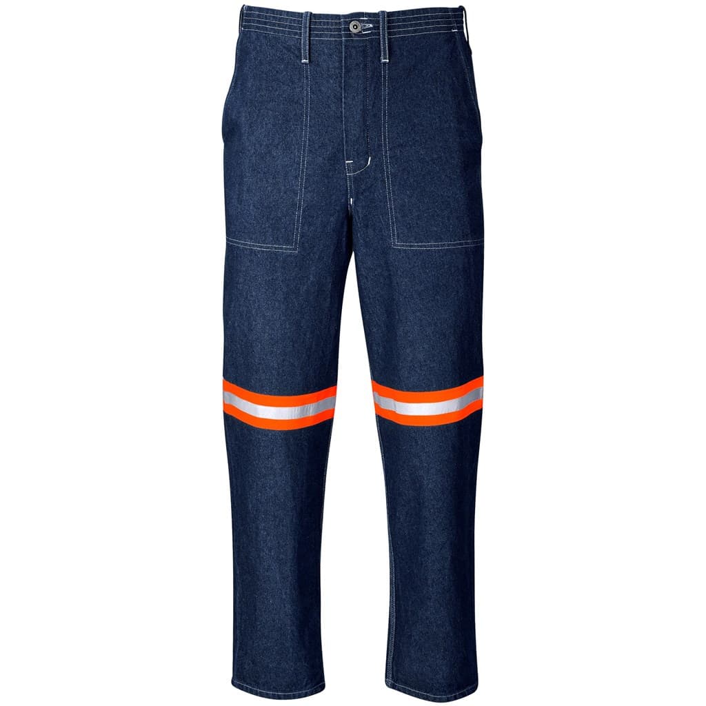 Cast Premium 100% Cotton Denim Pants – Reflective Legs – Orange Tape thumbnail 8