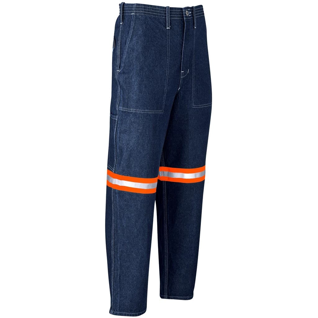 Cast Premium 100% Cotton Denim Pants – Reflective Legs – Orange Tape thumbnail 10