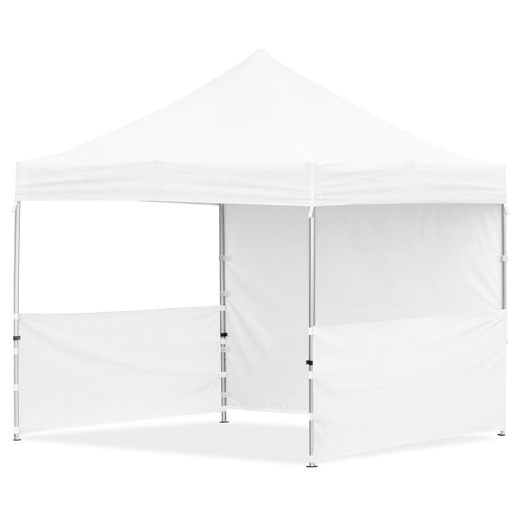 Coated Steel Sublimated Gazebo 3 x 3m – 2 Half-Wall Skins – 1 Full-Wall Skin