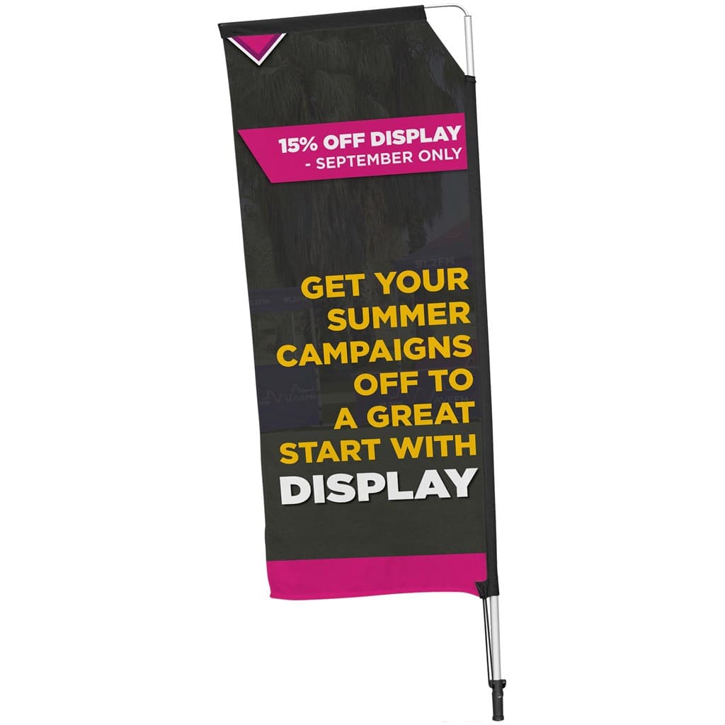 Legend 2M Sublimated Telescopic Double-Sided Flying Banner – 1 complete unit thumbnail 8