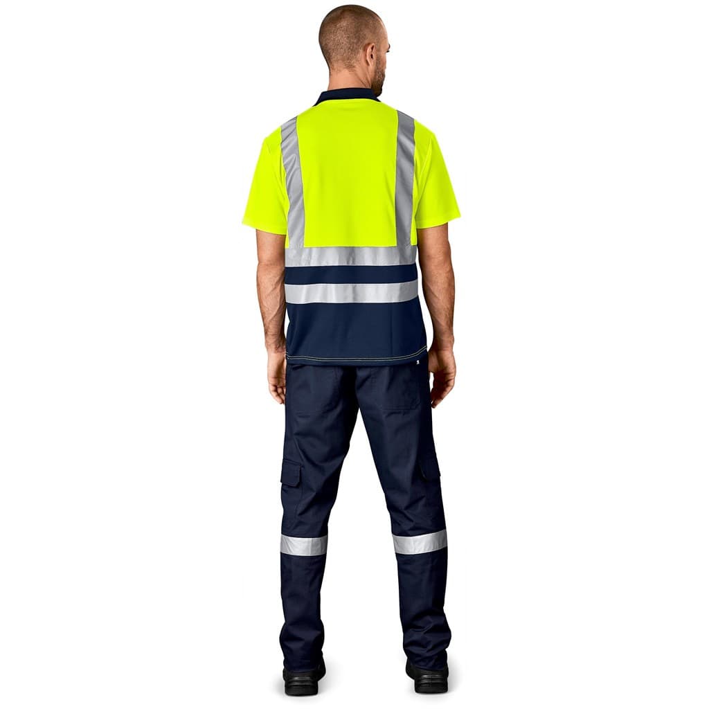 Surveyor Two-Tone Hi-Viz Reflective Golf Shirt thumbnail 9