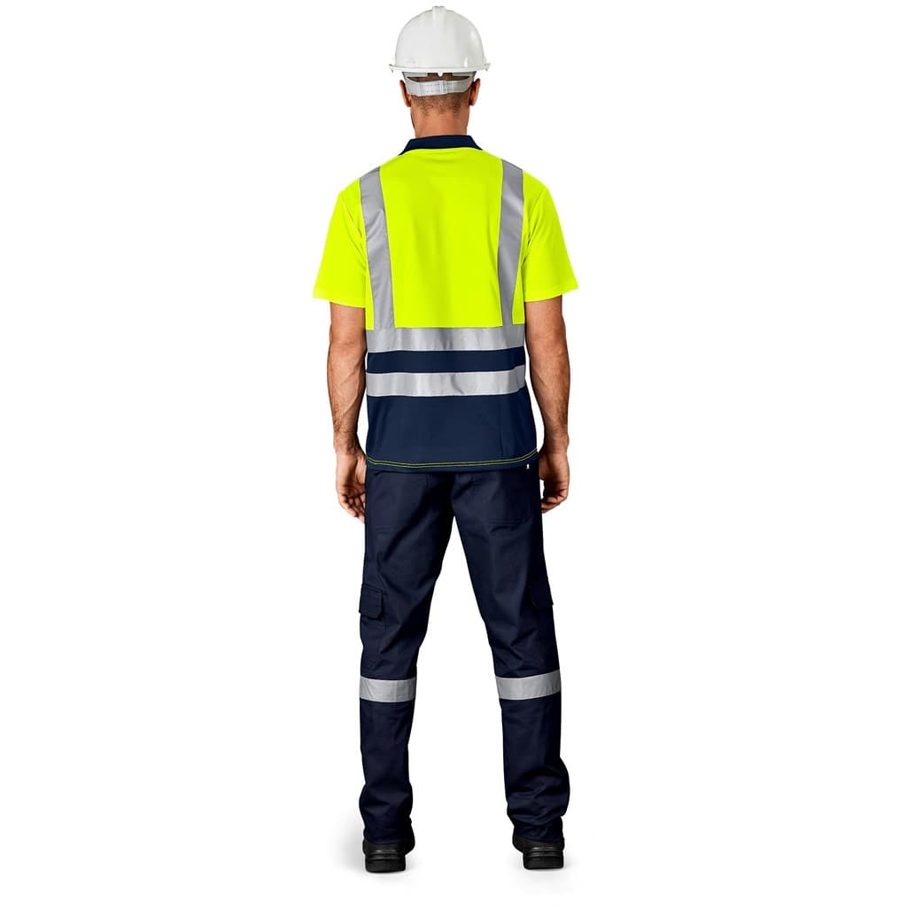Surveyor Two-Tone Hi-Viz Reflective Golf Shirt thumbnail 6