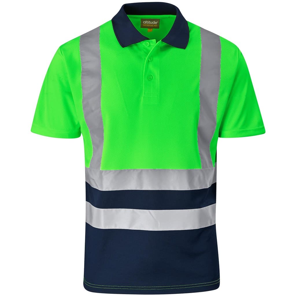 Surveyor Two-Tone Hi-Viz Reflective Golf Shirt thumbnail 10