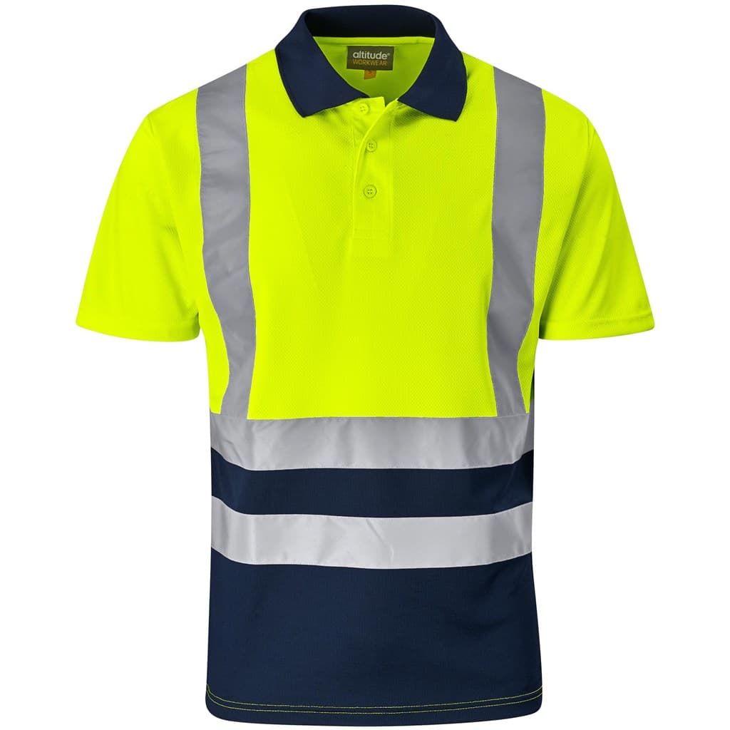 Surveyor Two-Tone Hi-Viz Reflective Golf Shirt thumbnail 16