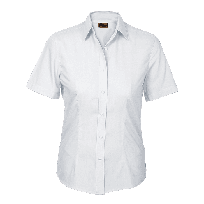 Basic Poly Cotton Blouse Short Sleeve Ladies