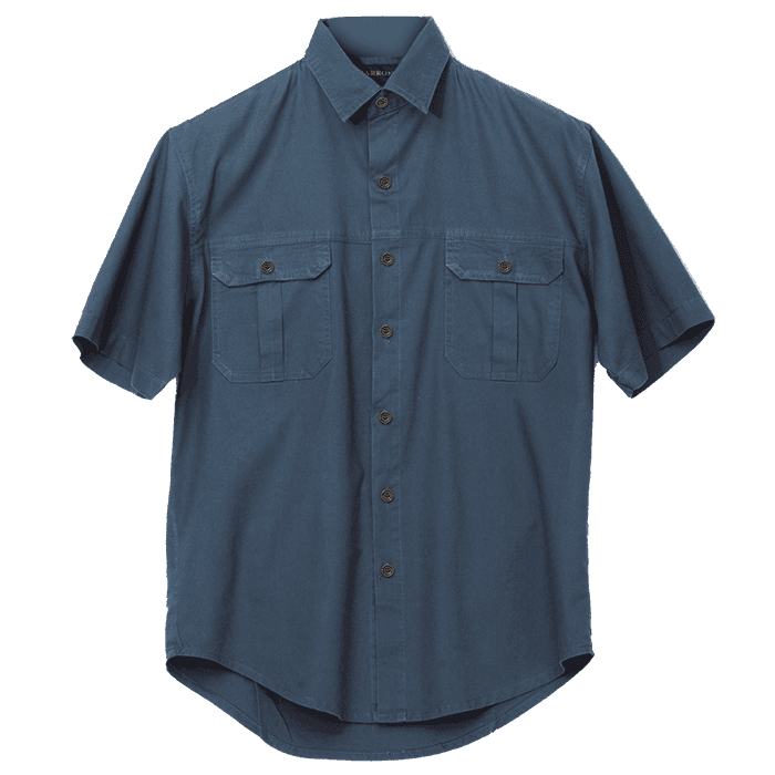 Plain Bush Shirt Mens