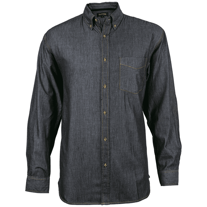 Denver Denim Shirt Long Sleeve Mens thumbnail 2