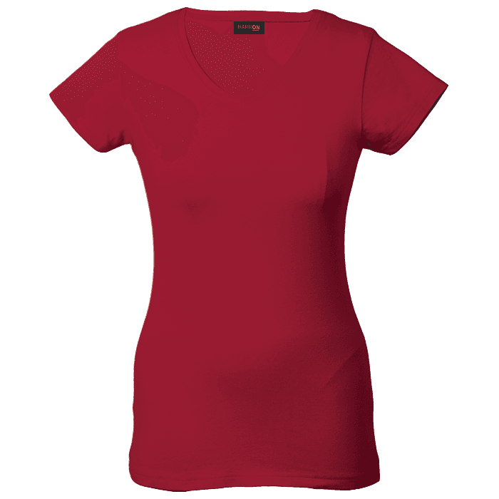 170g Slim Fit V-Neck T-Shirt Ladies thumbnail 2