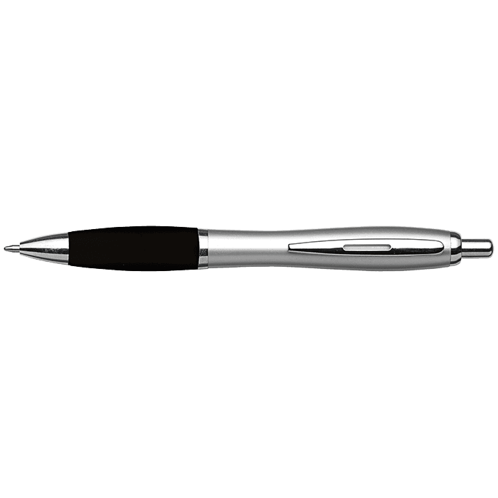 Silver Barrel Curved Design Ballpoint Pen thumbnail 9
