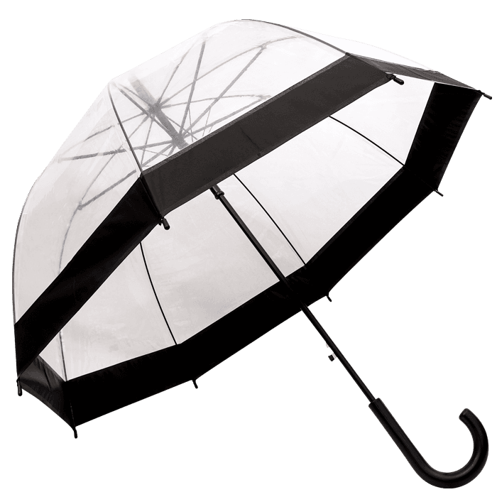 Dome Shaped Clear Umbrella thumbnail 2