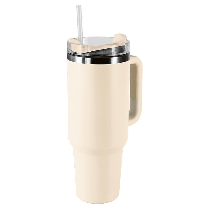 1.2L Double Walled Travel Mug with Straw thumbnail 5