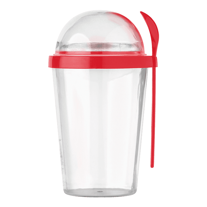 450ml Dual Compartment Breakfast Mug with Spoon thumbnail 2