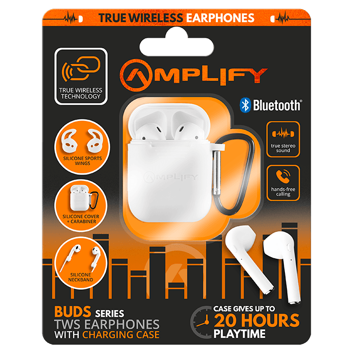 Amplify Buds Series True Wireless Earphones with Accessories