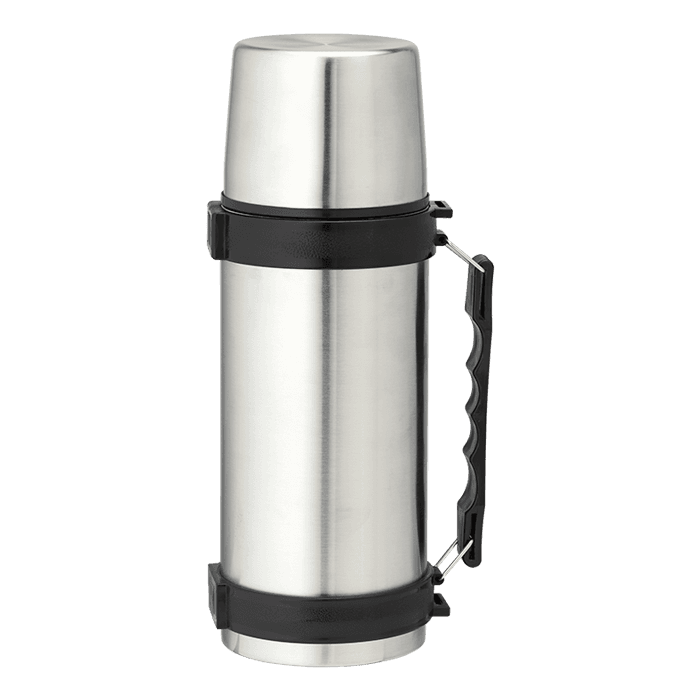 1l Stainless Steel Travel Flask with Carry Handle