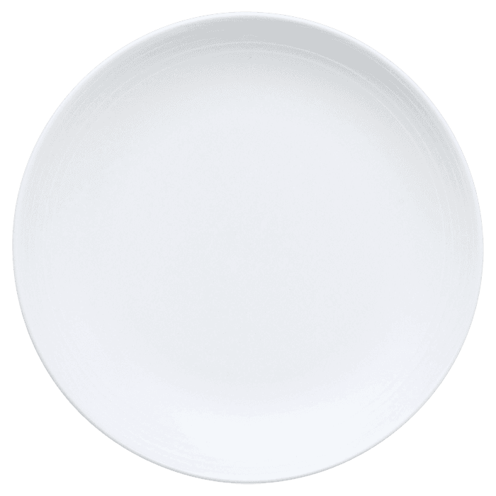 Arctic White Coupe Plate