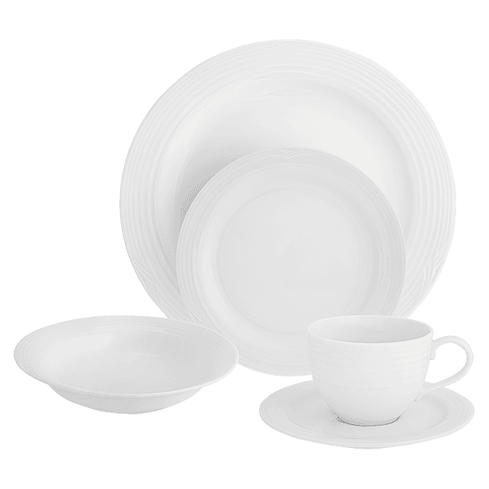 Arctic White 20 Piece Dinner Set