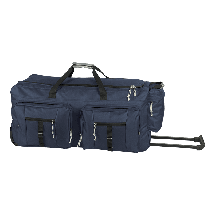 Dual Front Pocket Rolling Travel Duffel