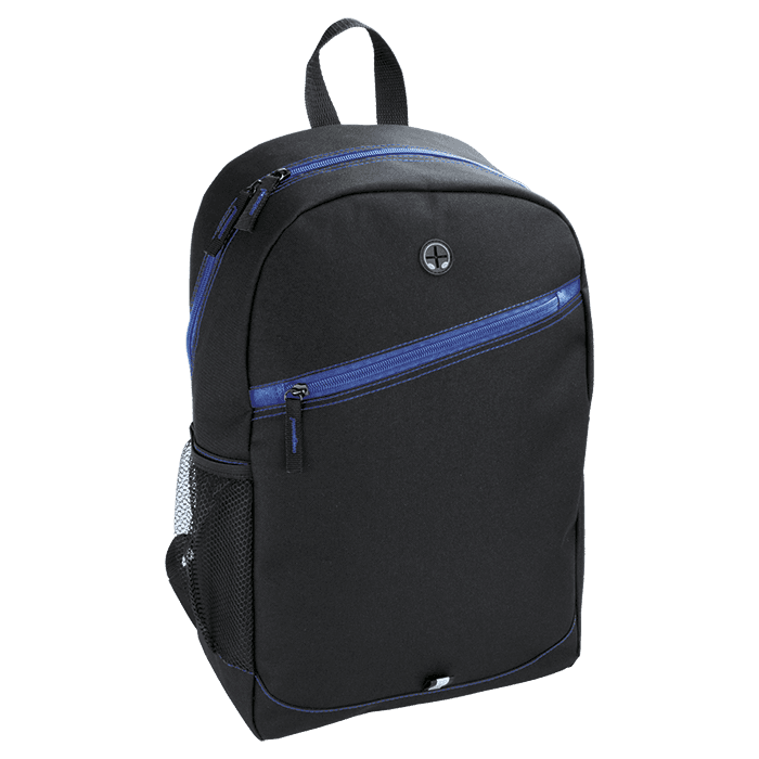 Backpack With Contrast Colour Diagonal Zip