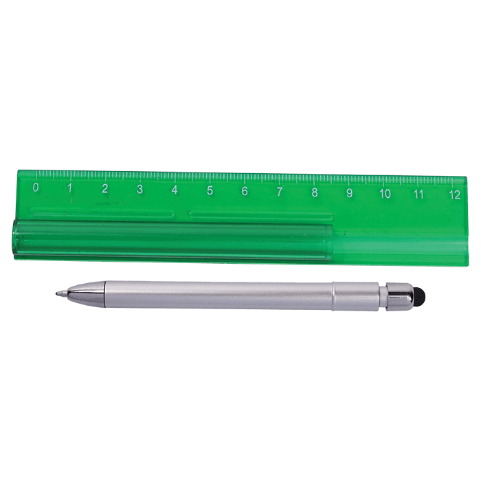 Translucent Ruler with Stylus Pen