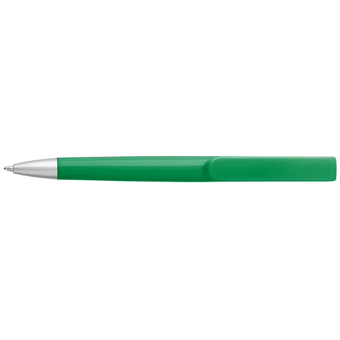 Rounded Clip Ballpoint Pen With Coloured Barrel thumbnail 2