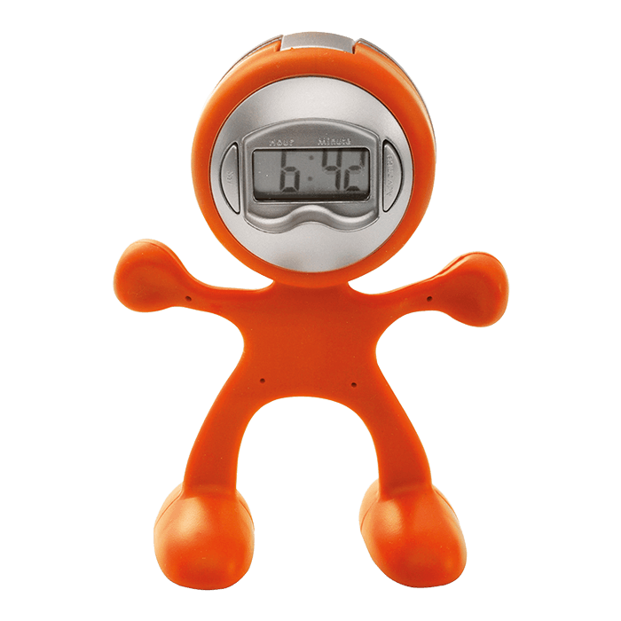 Man Shaped Alarm Clock with Memo Holder