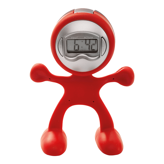 Man Shaped Alarm Clock with Memo Holder thumbnail 3