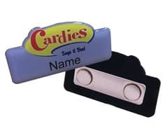Custom Name Badge – Magnet Clip