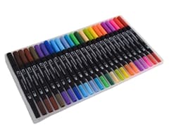 24-Piece Dual Tip Brush Pen Set