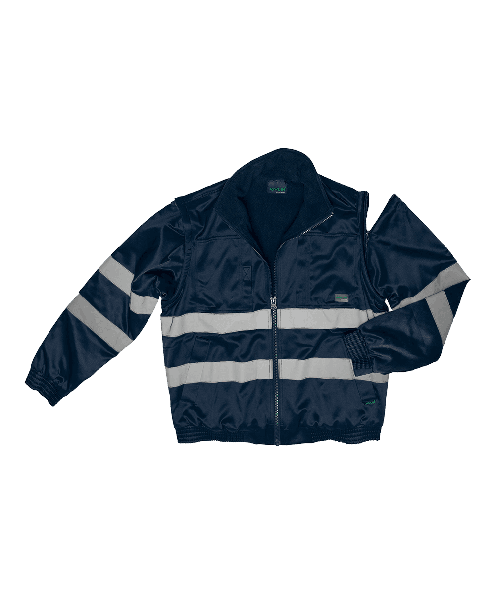 Hi-Vis Fleece Lined Bomber Jacket