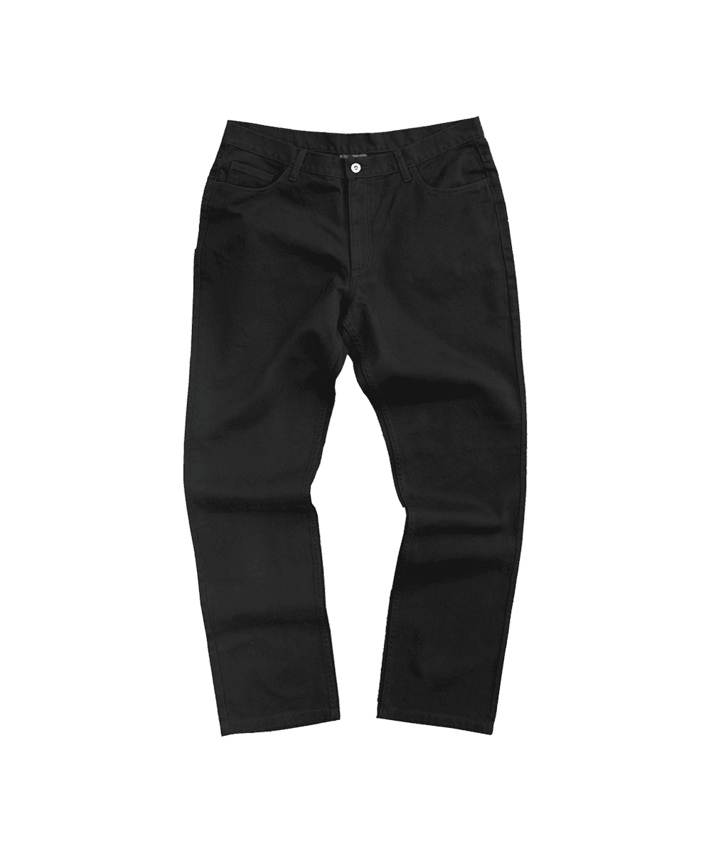Men’s Black Denim Work Jeans – Classic Fit