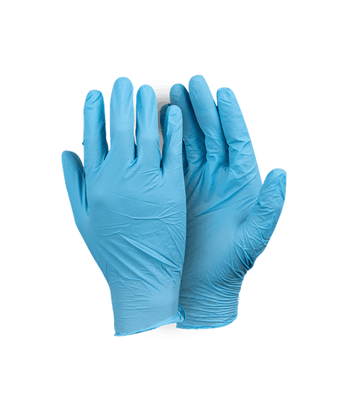 Blue Nitrile Examination Gloves Unpowdered