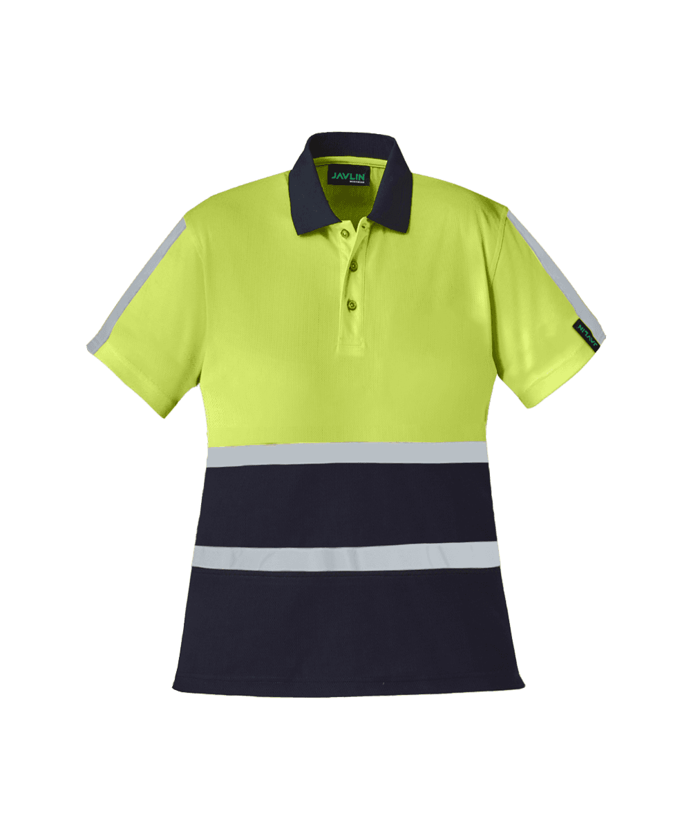 Women’s Hi-Vis Two Tone Golfer With Reflective Tape thumbnail 3