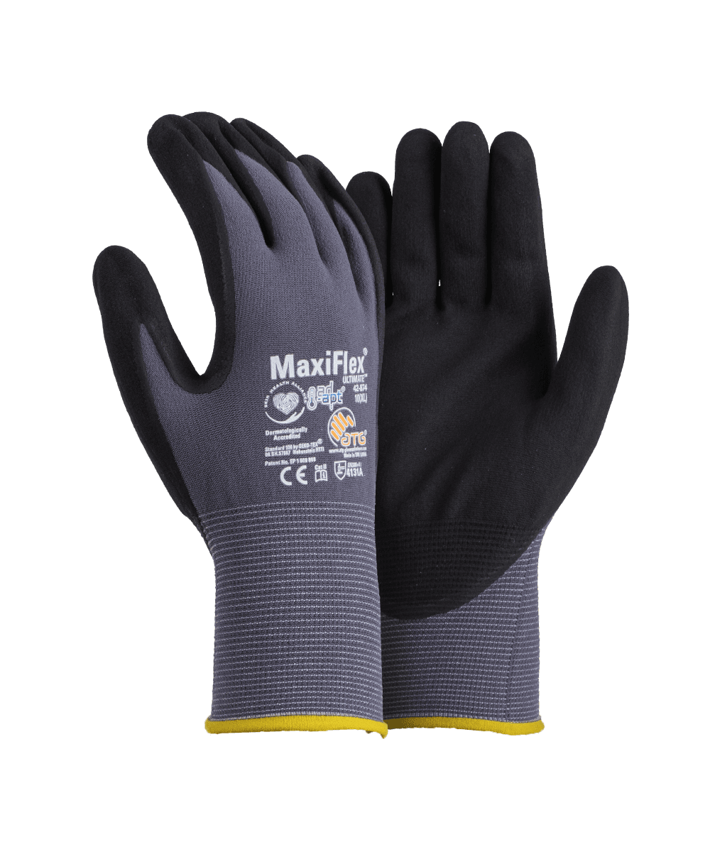 Maxiflex Palm Dipped Microfoam Nitrile Coated Gloves