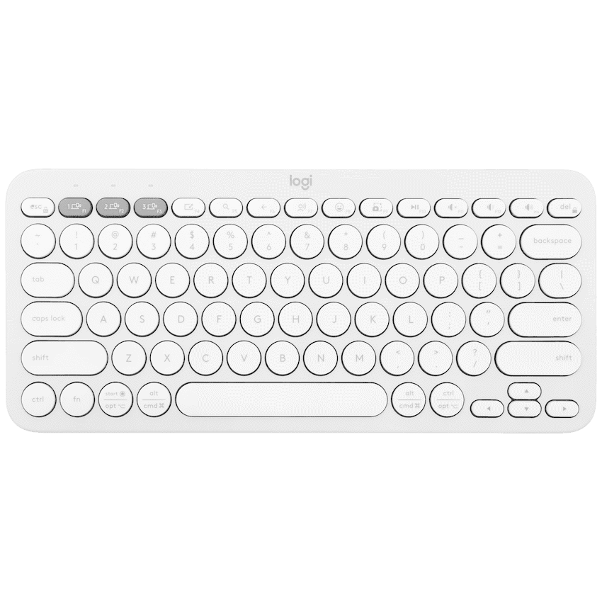 Logitech(R) Pebble Keys 2 K380s – Tonal White