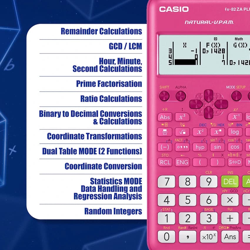 Casio FX-82 ZA Plus II Calculator thumbnail 16