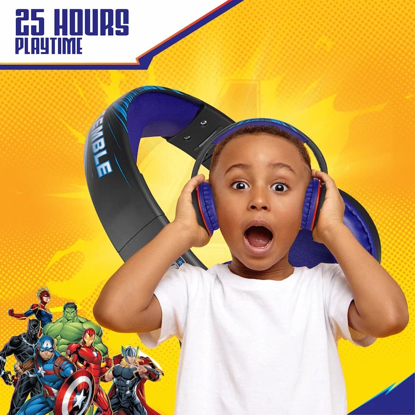 Marvel Avengers Bluetooth Headphones with dB Switch Function thumbnail 7
