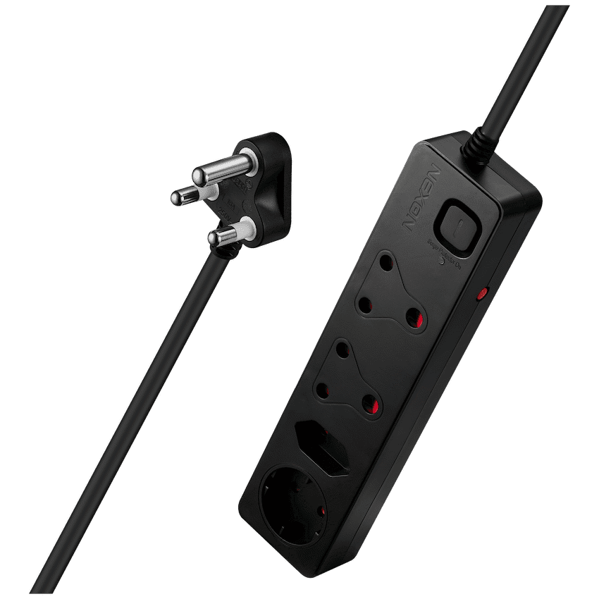 Nexon 4 Way Medium Surge Protected Multiplug 0.5M Black thumbnail 5