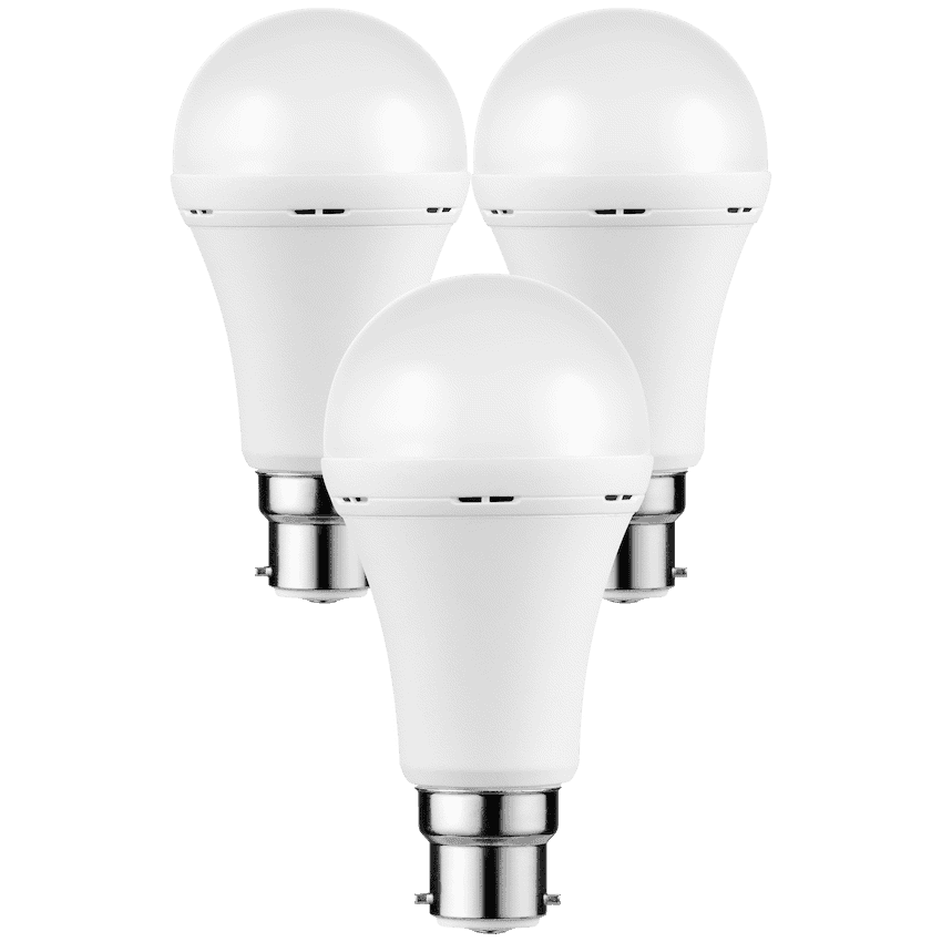 Switched 5w A60 Rechargeable B22 LED Light Bulb CW thumbnail 5