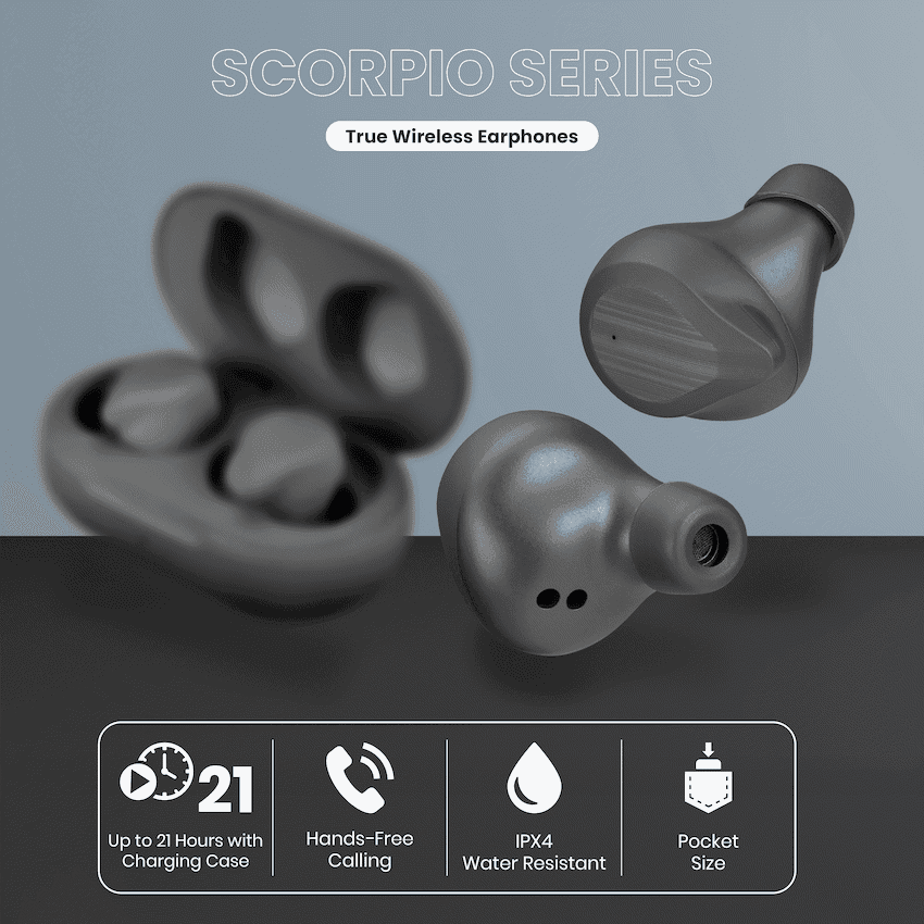 Volkano Scorpio Series True Wireless Earphones thumbnail 3