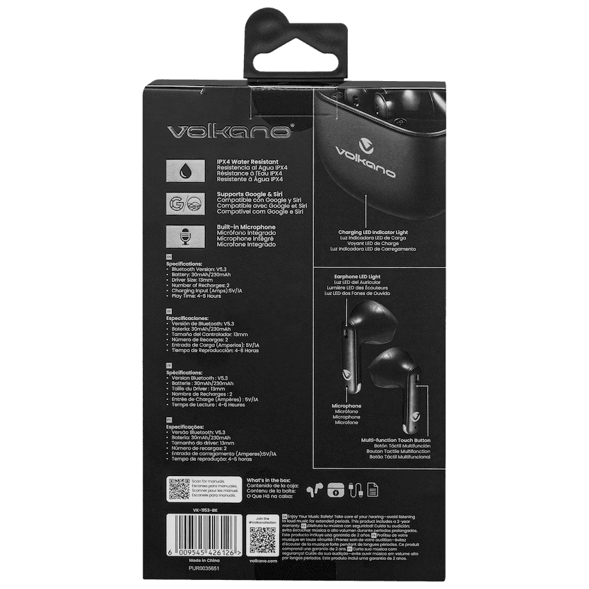 Volkano Sleek Series TWS Earphones thumbnail 9