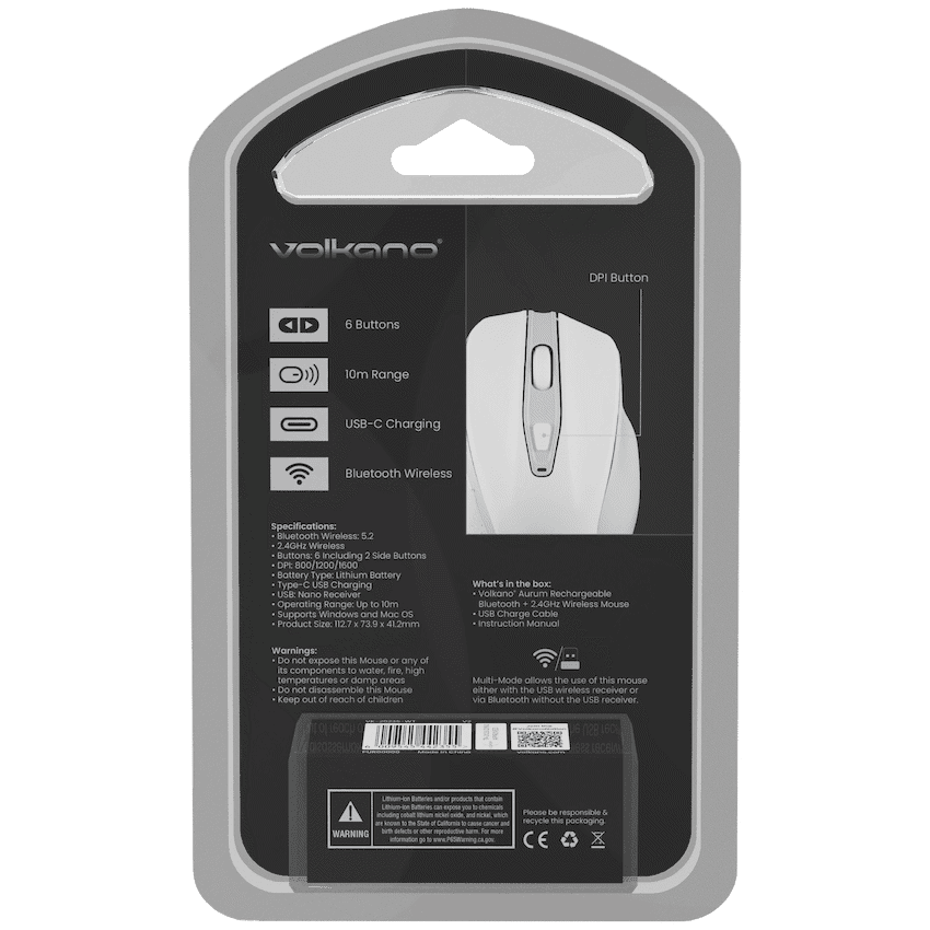 Volkano Aurum Series Bluetooth Wireless Mouse thumbnail 9