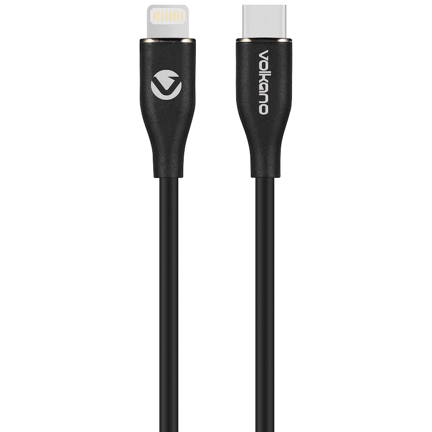 Volkano Flexi Series Type-C to MFI Lightning 1.5m 27w – Black