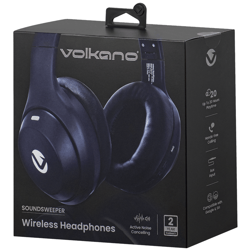 Volkano SoundSweeper Series Active Noise Cancelling bluetooth Headphones thumbnail 18
