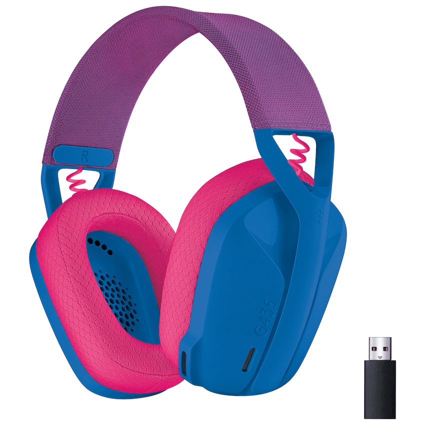 Logitech(R) G435 LIGHTSPEED Wireless Gaming Headset – Blue