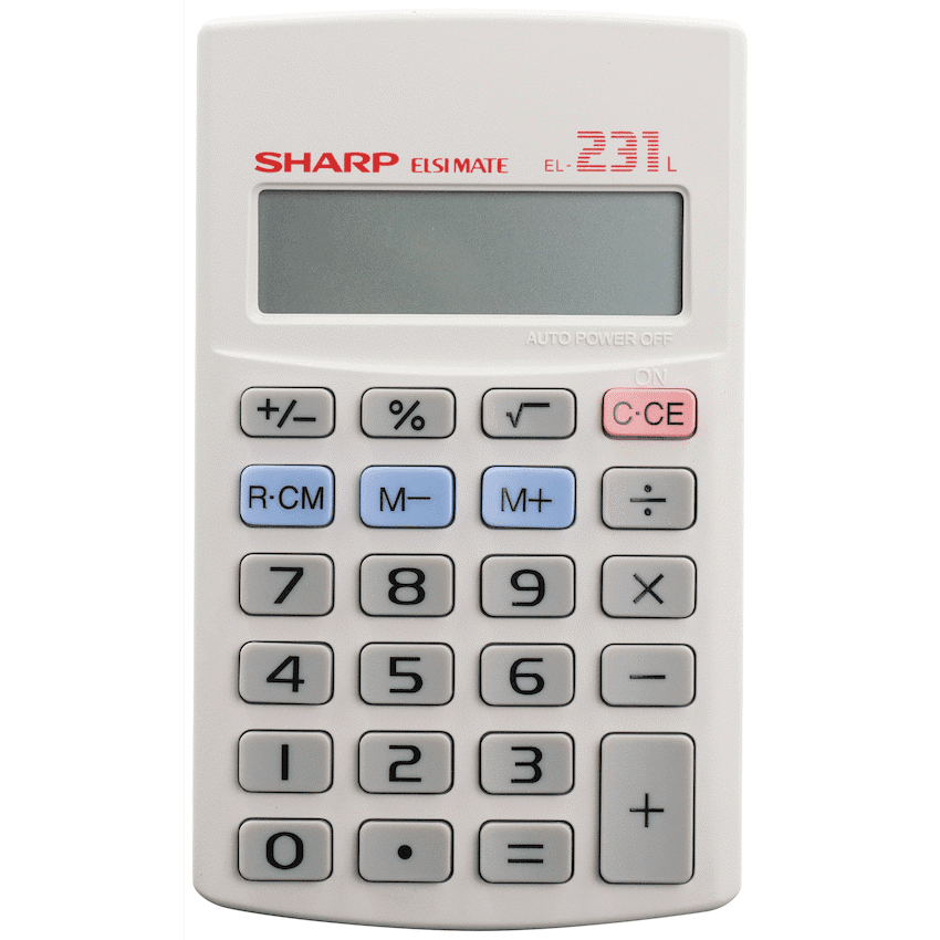 Sharp EL231 LB Pocket Calculator