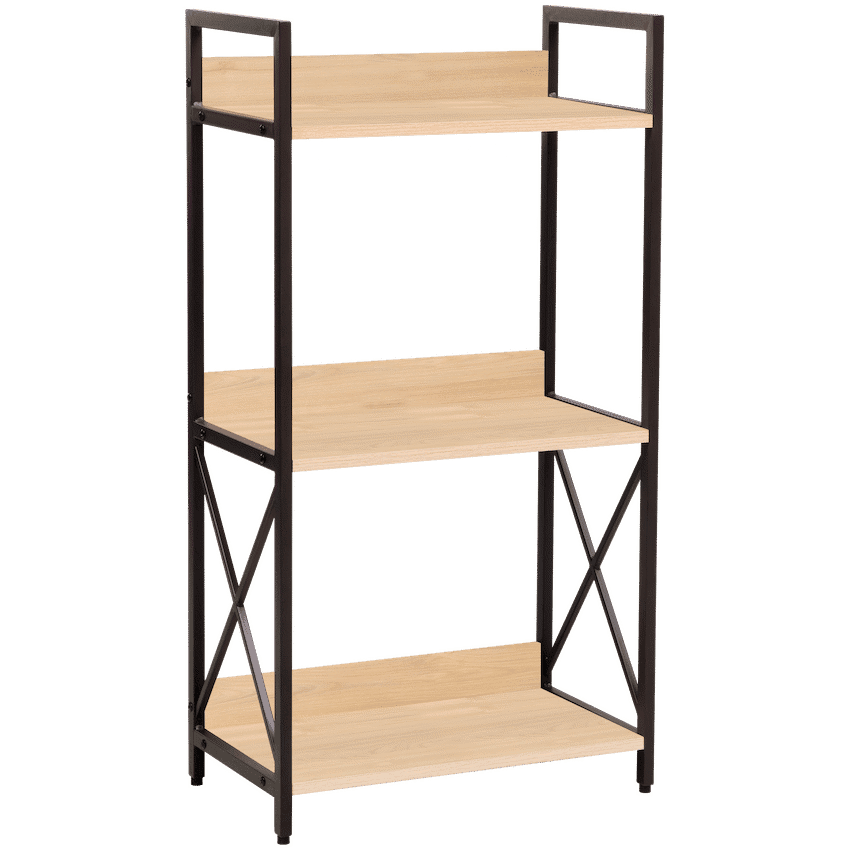 Everfurn Scandanavian Bookcase Medium with Steel Frame